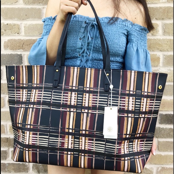 👒NWT Tory Burch👒Kerrington Large Square Tote - Picture 6 of 8